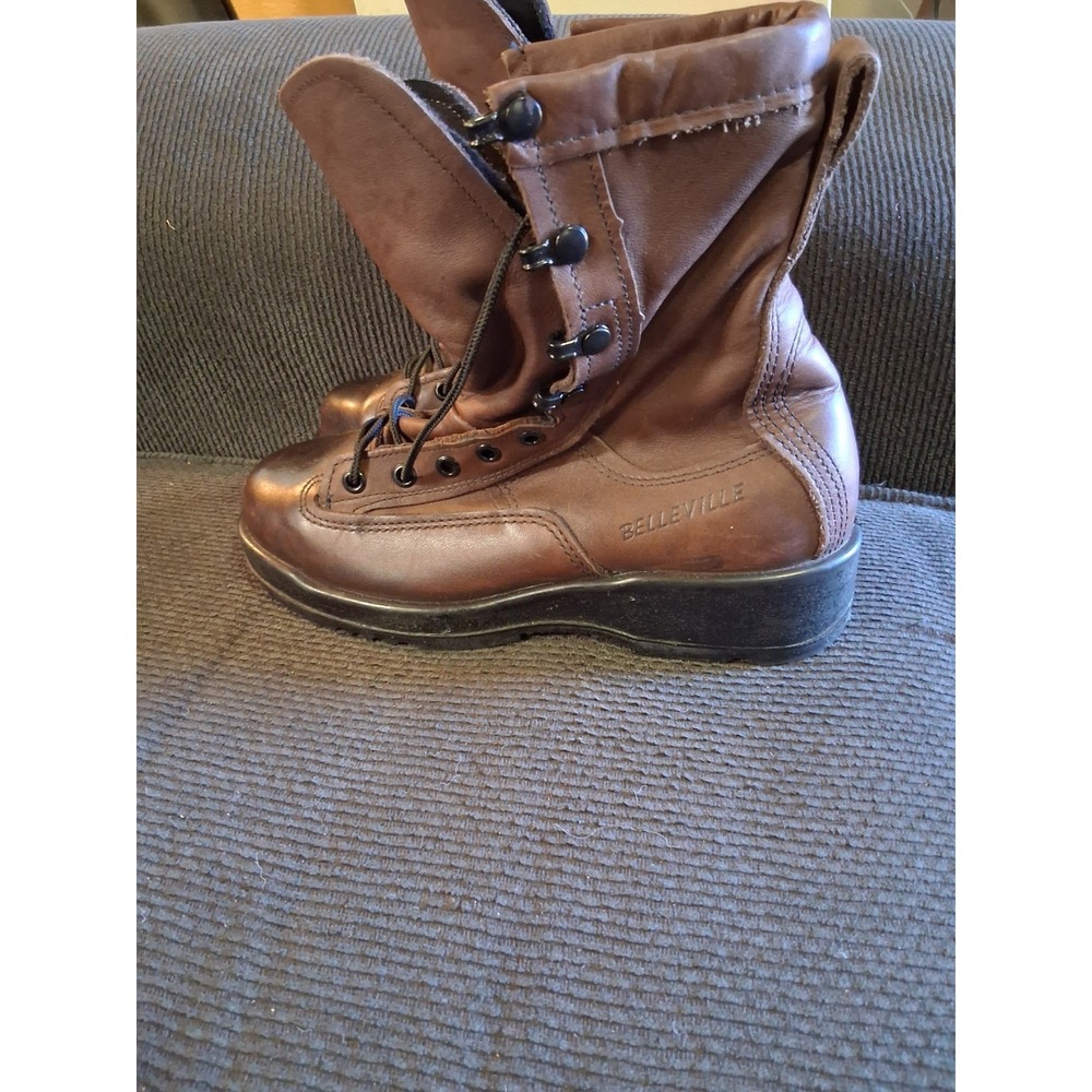 Belleville 330ST Steel Toe Boots Brown Leather Flight‎ Men's4.5W Made In USA